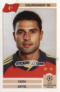 Sticker Fatih Akyel - Champions League 2000-2001. Finale - Panini