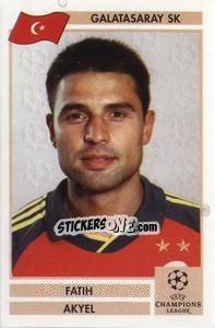 Cromo Fatih Akyel - Champions League 2000-2001. Finale - Panini