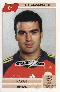 Sticker Hakan Unsal - Champions League 2000-2001. Finale n. 74 - Panini