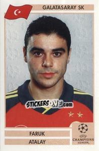 Sticker Faruk Atalay - Champions League 2000-2001. Finale - Panini