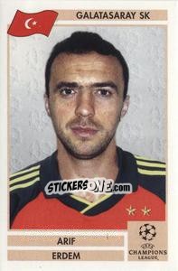 Cromo Arif Erdem - Champions League 2000-2001. Finale - Panini