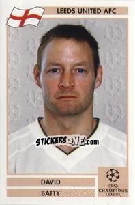 Sticker David Batty - Champions League 2000-2001. Finale n. 104 - Panini