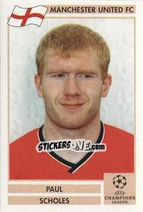 Sticker Paul Scholes - Champions League 2000-2001. Finale n. 127 - Panini