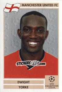 Sticker Dwight Yorke - Champions League 2000-2001. Finale n. 128 - Panini