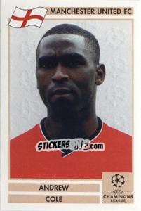 Sticker Andrew Cole - Champions League 2000-2001. Finale n. 129 - Panini