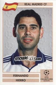 Sticker Fernando Hierro - Champions League 2000-2001. Finale n. 138 - Panini