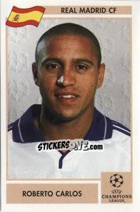 Sticker Roberto Carlos - Champions League 2000-2001. Finale n. 140 - Panini