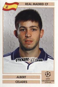 Sticker Albert Celades - Champions League 2000-2001. Finale - Panini