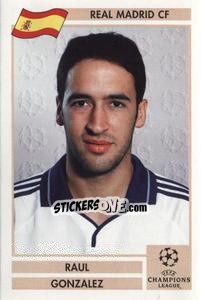 Sticker Raul Gonzalez - Champions League 2000-2001. Finale n. 151 - Panini