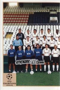 Sticker Valencia Team (1 of 2) - Champions League 2000-2001. Finale n. 155 - Panini