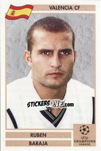 Sticker Ruben Baraja - Champions League 2000-2001. Finale n. 165 - Panini