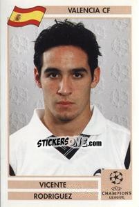 Sticker Vicente Rodriguez - Champions League 2000-2001. Finale n. 168 - Panini
