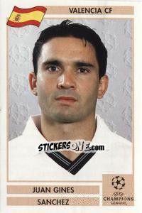 Sticker Juan Gines Sanchez - Champions League 2000-2001. Finale n. 172 - Panini