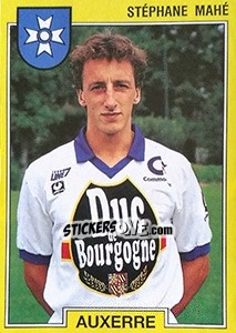 Sticker Stéphane Mahé - FOOT 1991-1992 n. 12 - Panini