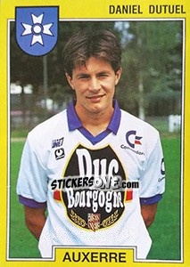 Cromo Daniel Dutuel - FOOT 1991-1992 - Panini