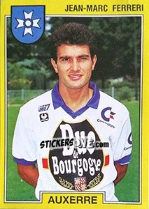 Sticker Jean Marc Ferreri - FOOT 1991-1992 - Panini