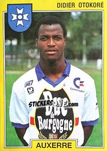 Sticker Didier Otokoré - FOOT 1991-1992 - Panini