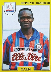 Sticker Hippolyte Dangbeto - FOOT 1991-1992 n. 23 - Panini
