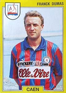 Figurina Franck Dumas - FOOT 1991-1992 - Panini