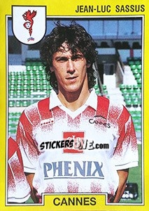 Cromo Jean Luc Sassus - FOOT 1991-1992 n. 37 - Panini