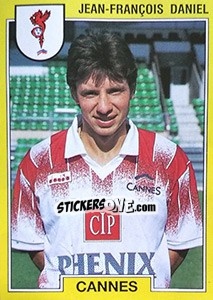 Sticker Jean François Daniel - FOOT 1991-1992 - Panini