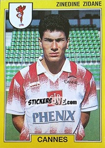 Sticker Zinedine Zidane - FOOT 1991-1992 - Panini