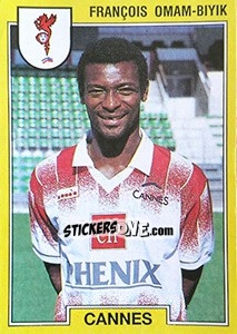 Cromo François Oman-Biyik - FOOT 1991-1992 - Panini