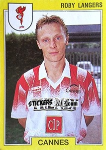 Sticker Roby Langers - FOOT 1991-1992 - Panini
