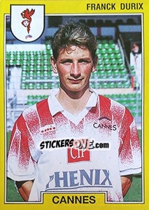 Cromo Franck Durix - FOOT 1991-1992 - Panini