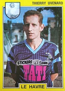 Figurina Thierry Uvenard - FOOT 1991-1992 n. 54 - Panini