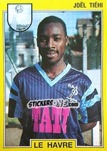 Sticker Joël Tiéhi - FOOT 1991-1992 n. 62 - Panini