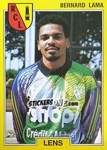 Cromo Bernard Lama - FOOT 1991-1992 - Panini