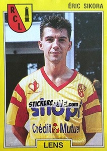 Sticker Eric Sikora - FOOT 1991-1992 n. 65 - Panini