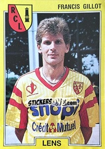 Sticker Francis Gillot - FOOT 1991-1992 n. 67 - Panini