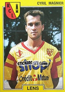 Sticker Cyril Magnier - FOOT 1991-1992 n. 75 - Panini