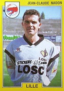 Figurina Jean-Claude Nadon - FOOT 1991-1992 - Panini