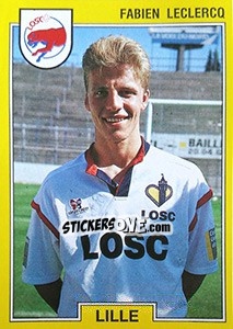 Sticker Fabien Leclercq - FOOT 1991-1992 - Panini