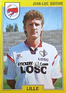 Sticker Jean-Luc Buisine - FOOT 1991-1992 n. 81 - Panini