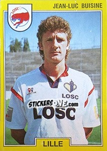 Sticker Jean-Luc Buisine - FOOT 1991-1992 - Panini