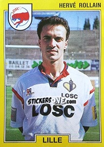 Figurina Hervé Rollain - FOOT 1991-1992 n. 83 - Panini