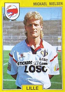 Cromo Mickael Nielsen - FOOT 1991-1992 - Panini