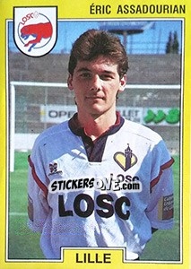 Sticker Eric Assadourian - FOOT 1991-1992 - Panini