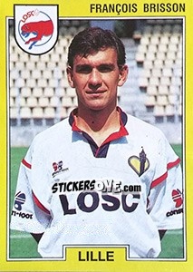 Cromo François Brisson - FOOT 1991-1992 n. 88 - Panini