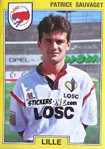 Sticker Patrice Sauvaget - FOOT 1991-1992 - Panini