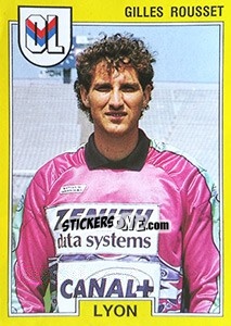 Sticker Gilles Rousset - FOOT 1991-1992 n. 92 - Panini