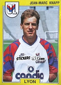 Sticker Jean-Marc Knapp - FOOT 1991-1992 - Panini