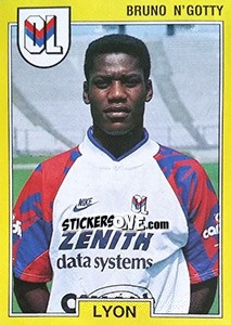 Sticker Bruno N'Gotty - FOOT 1991-1992 - Panini