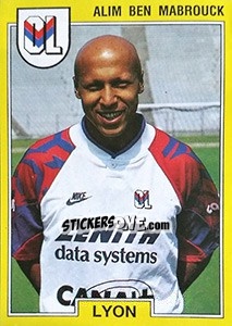 Sticker Alim Ben Mabrouck - FOOT 1991-1992 - Panini