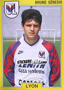 Figurina Bruno Génesio - FOOT 1991-1992 - Panini