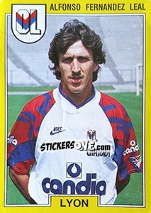Sticker Alfonso Fernandez Leal - FOOT 1991-1992 n. 99 - Panini